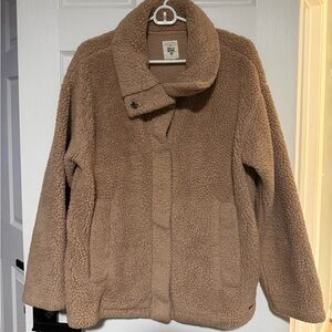 BILLABONG Light pink/tan sherpa jacket
